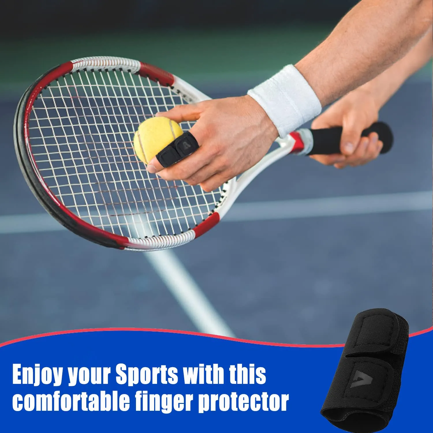 2 PCS Finger Splint Trigger Finger Brace Adjustable Finger Sleeve Buddy Wraps Compression Finger Support Mallet Finger Support for Arthritis Pain Sport Injuries (Single, L)