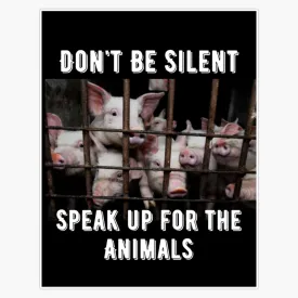 Animal Rights and Stop Animal Abuse of Pigs Sticker Vinyl Decal Car Laptop Wall Window Bumper Sticker 5"