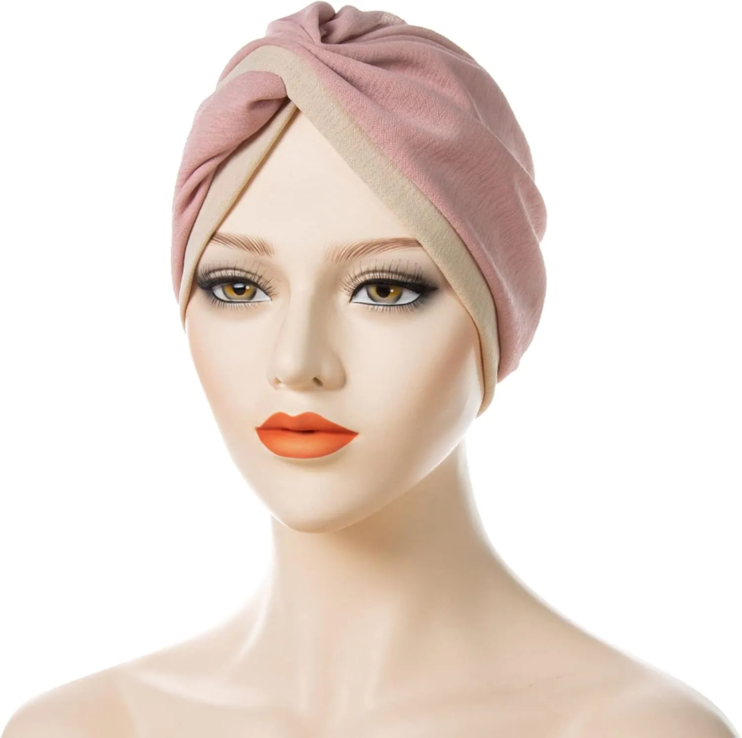 Bohemian Headwear Wrap Ethnic Head Cover Hat Cap Braid Beanie Turban Cancer Pre-Tied Hair Cancer Hair Loss Headwrap