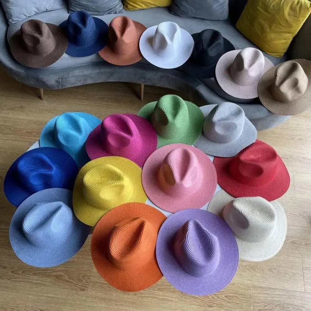 Breathable Straw fedora White