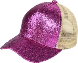C.C Radiant Shimmer Adjustable Trucker Mesh Baseball Cap Hat