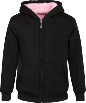 Coney Island Girls Hoodie - Cozy Soft Fleece Sherpa Lined Zip Up Hoodie Sweatshirt for Girls (Sizes Run Small: 4-16)