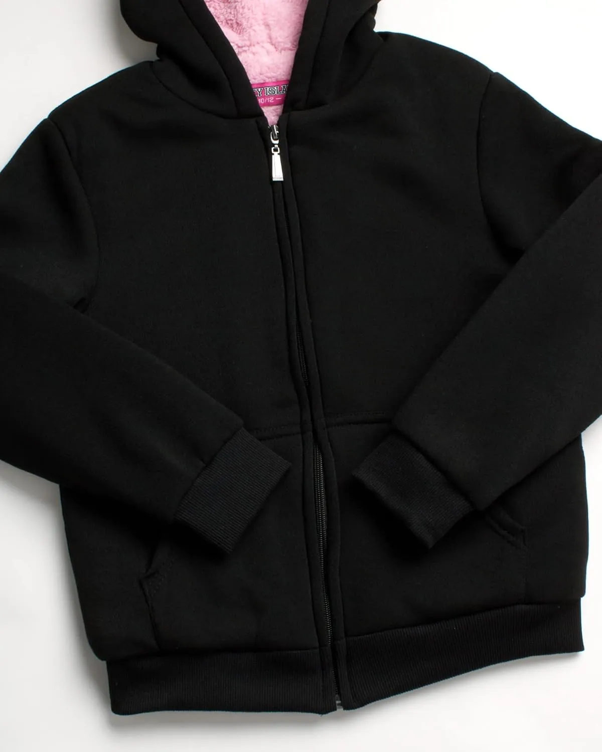 Coney Island Girls Hoodie - Cozy Soft Fleece Sherpa Lined Zip Up Hoodie Sweatshirt for Girls (Sizes Run Small: 4-16)