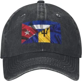 Cuban Flag Salvadorean Flag Baseball Cap Golf Dad Hat Adjustable Original Classic Trucker Hat Men Women