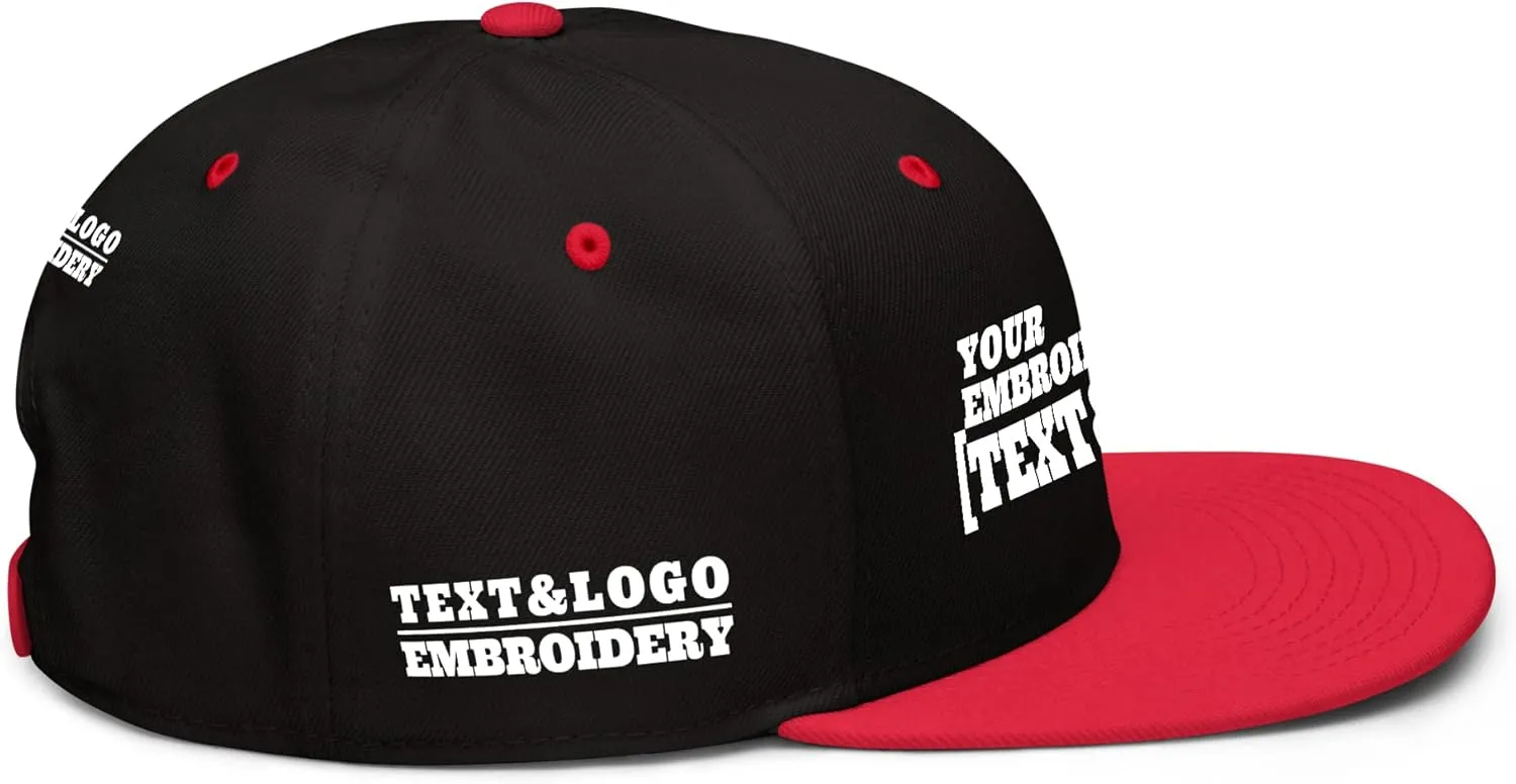 Custom Hat/Cap, Embroidery Personalized Text & LogoSnapback Baseball Trucker Hat