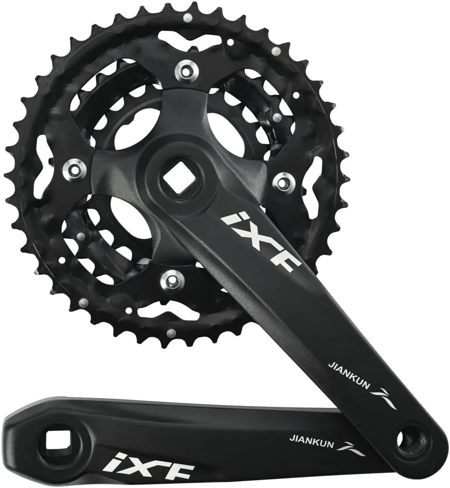 CYSKY Triple Crank Set 170mm 44-32-22, 42-32-24 Chainring 3X 9 10 Speed Square Taper Crankset 104/64 BCD for Mountain Bike Compatible with Shimano, SRAM, FSA, Gaint