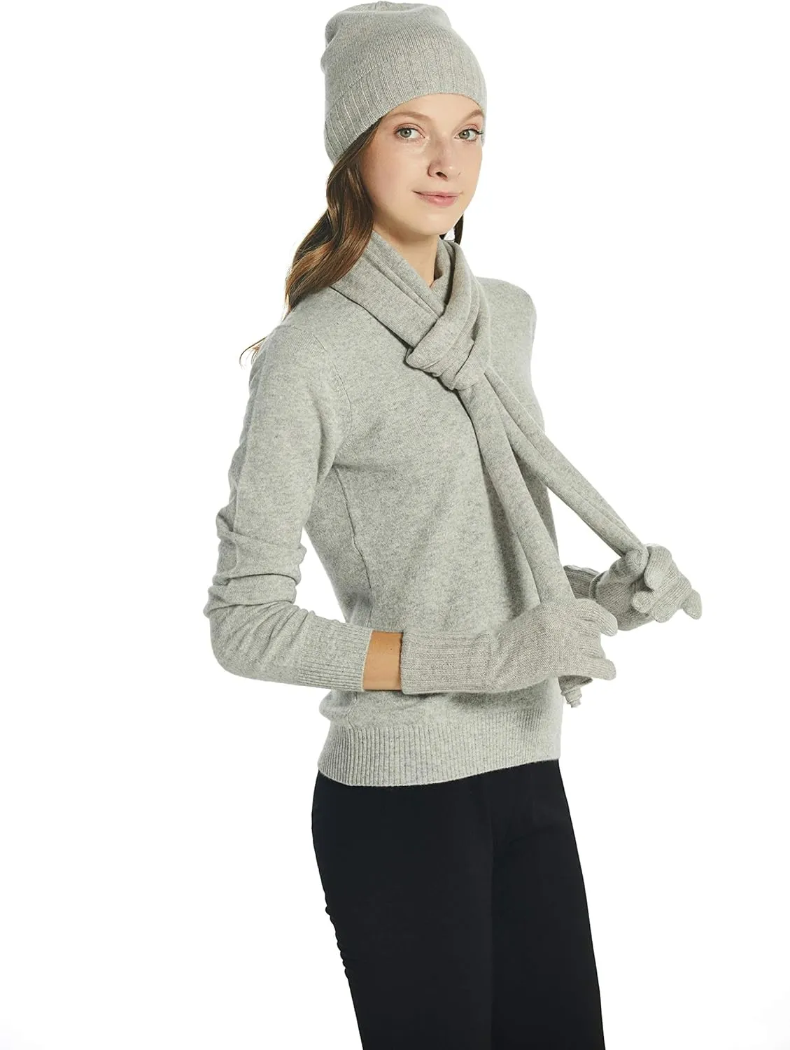 EURKEA 100% Cashmere Winter Scarf in Solid Colors with Gift Box for Women, Warm & Soft & Lightweight, Gift Ready