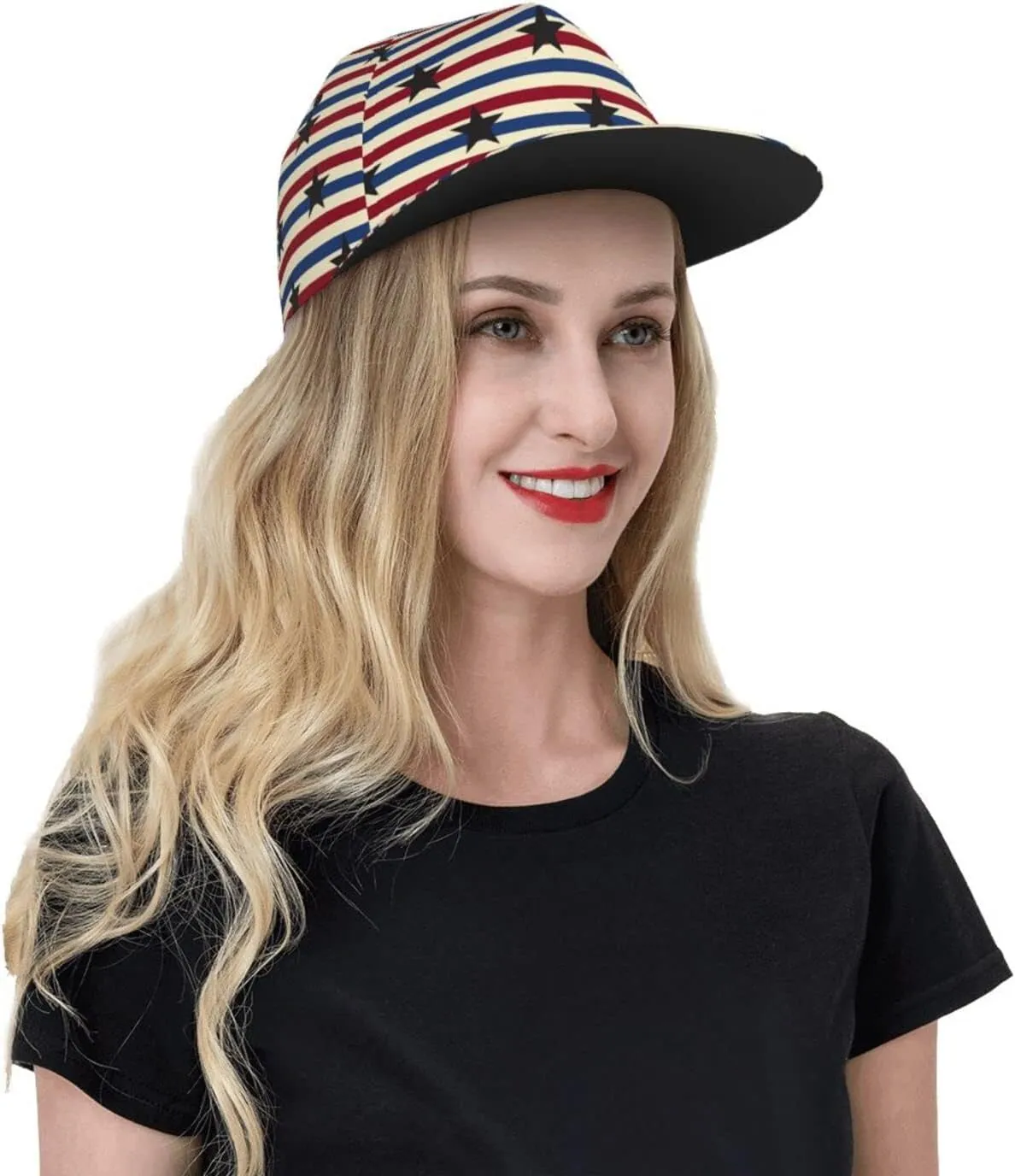 Fashion American Flag Baseball Hats for Men Women USA Flag Baseball Cap Adjustable Independence Trucker Snapback Hat