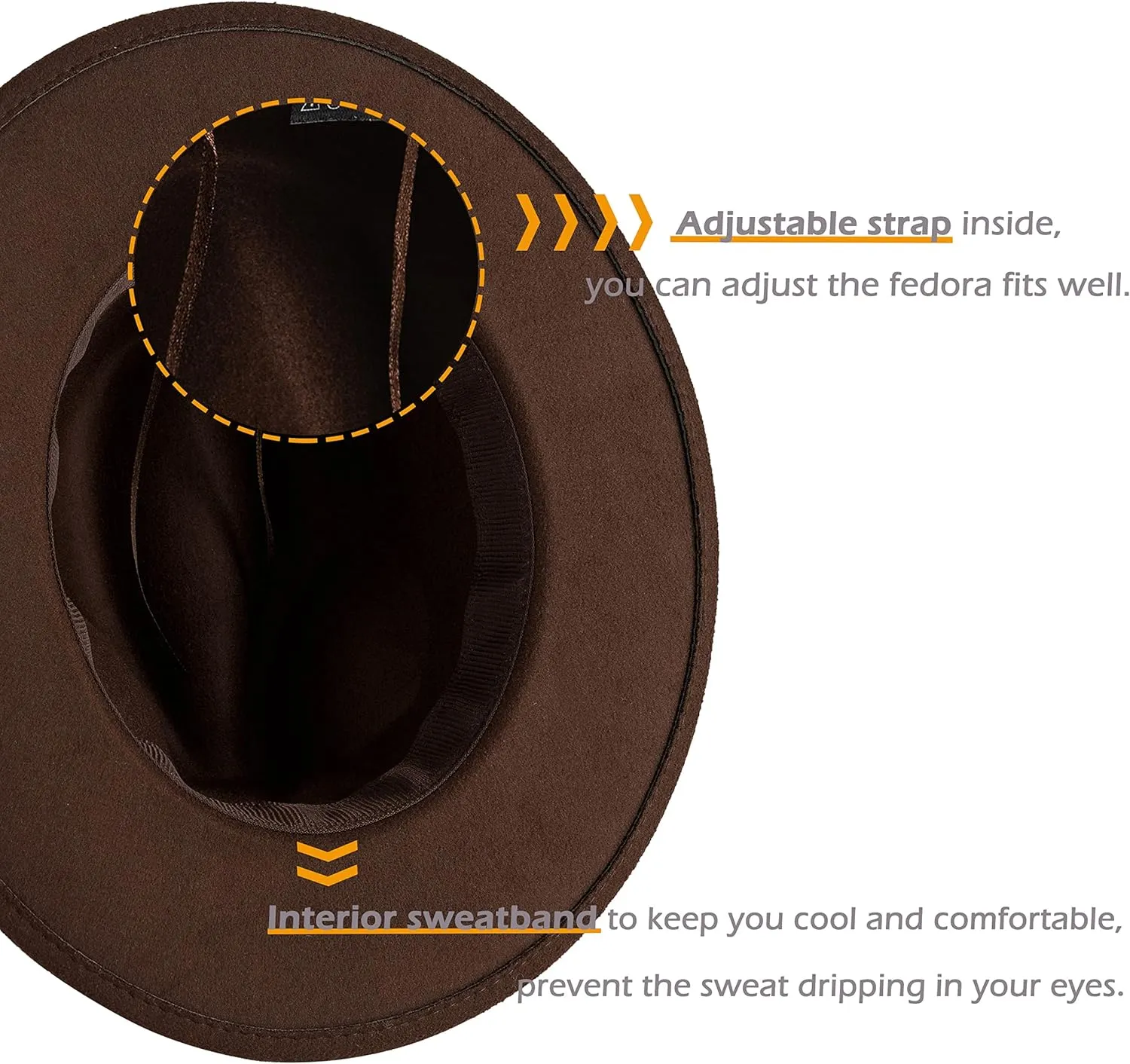 Fashion Women Wide Brim Fedora Floppy Panama Hat with Belt Buckle