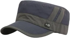 FASHIXD Mesh Military Hat for Men Summer Army Cap Quick Qry Short Bill Hat Cadet Caps
