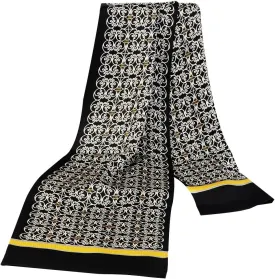 Lonxu Fashion Mens 100% Silk Long Scarf/Cravat Scarives Double Layer