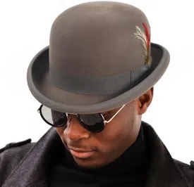 Ruphedy Wool Fedora Hats for Men Women Wide Brim Felt Panama Hat