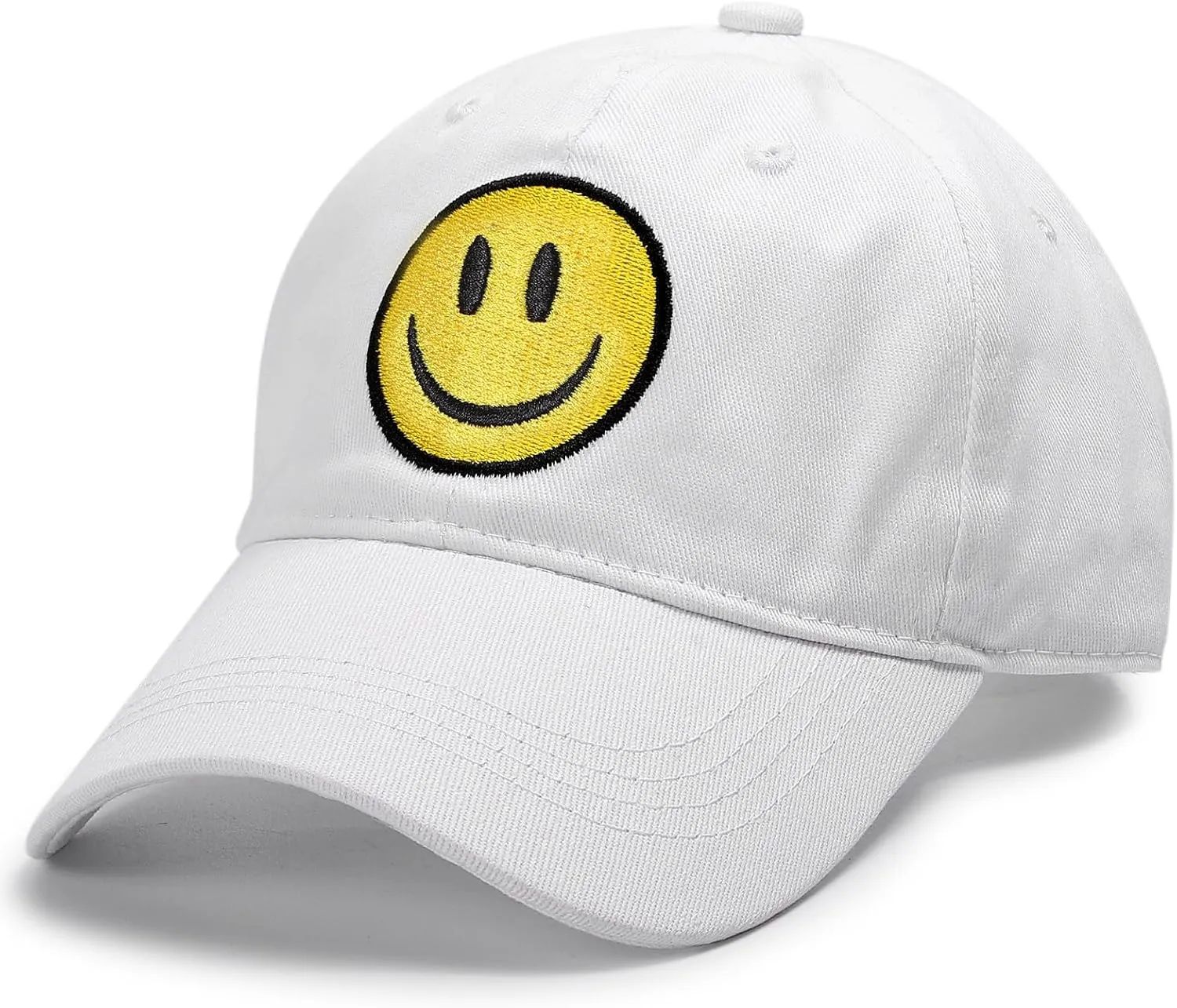SONMONY Smile Face Baseball Cap for Women Men Cute Baseball Caps Unstructured Cotton Dad Hat