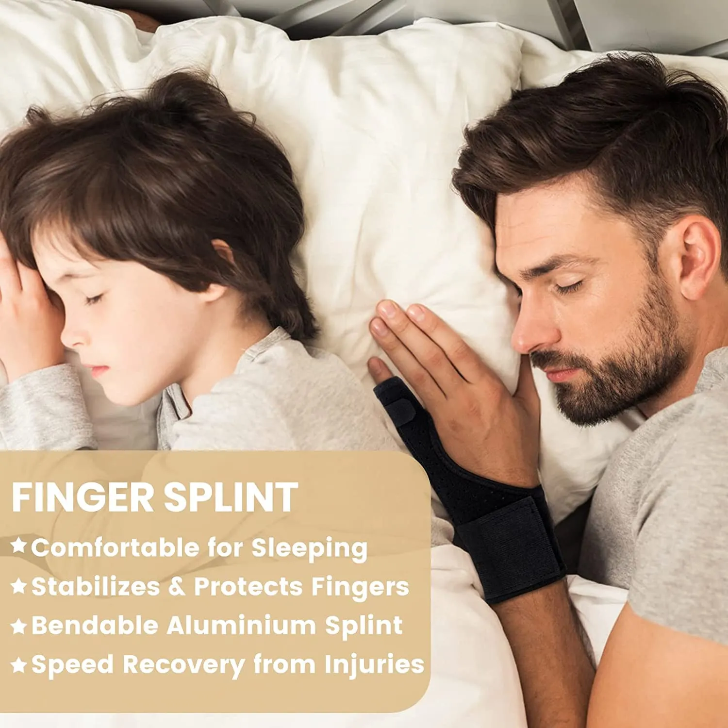 Trigger Finger Splint, Pinky Finger Splints for Broken Fingers, Little Finger Brace Wrist Support for Carpal Tunnel Arthritis Tendonitis