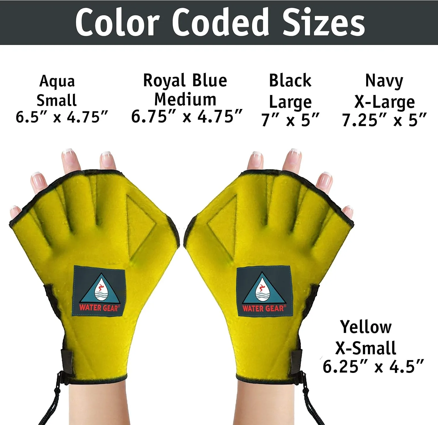 Water Gear All Neoprene Fingerless Force Gloves - 50% More Resistance