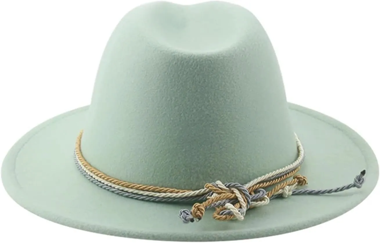 Winter Fedora Hat - Big Size Wide Brim For Women & Men, Felted, Stylish Winter Cap
