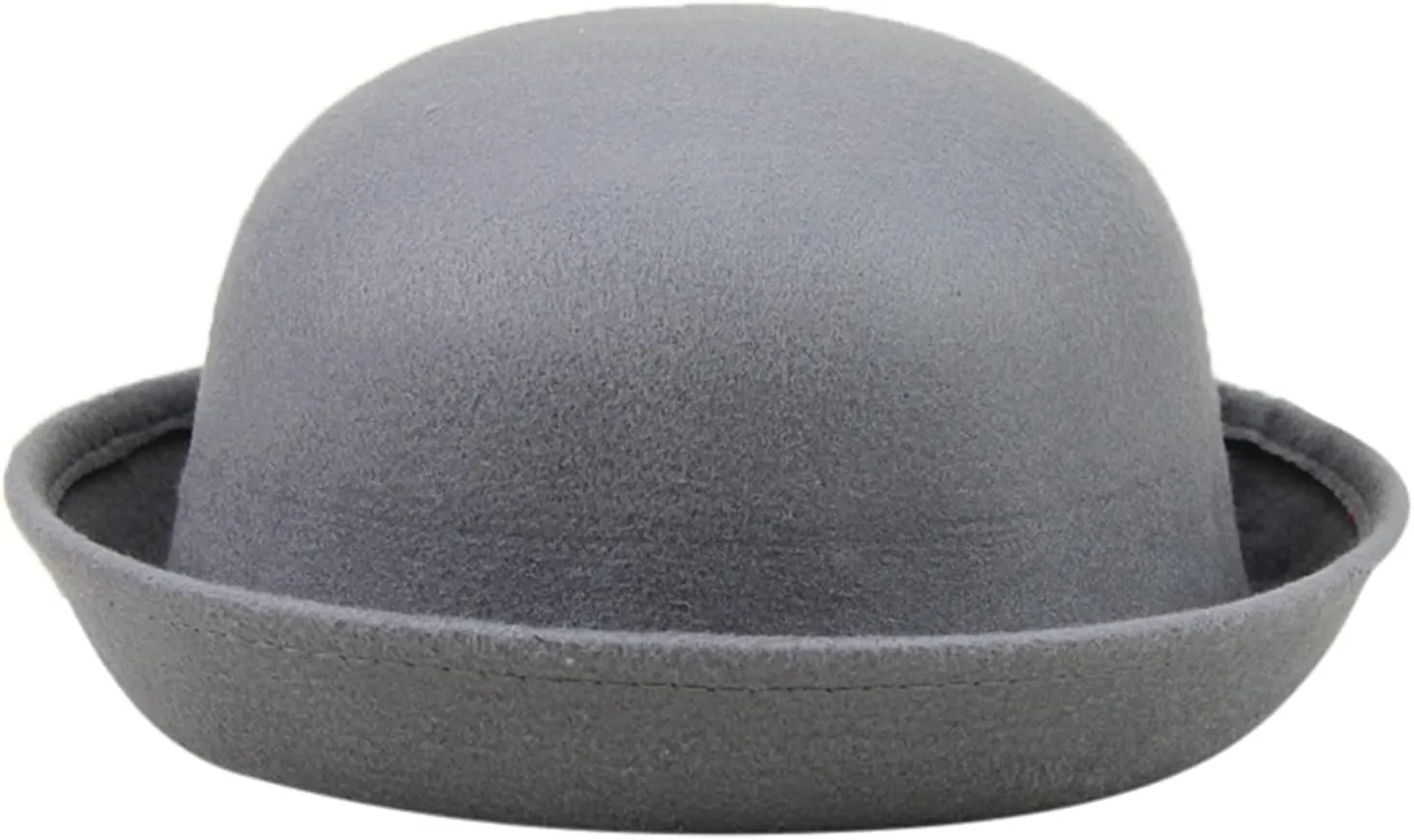 Women Felt Cloche Hat Fall Winter Elegant Fedora Bucket Hat Bowler Hats Wedding Fashionable Bowknot Hat with Flower