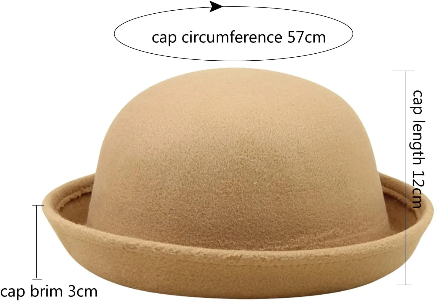 Women Felt Cloche Hat Fall Winter Elegant Fedora Bucket Hat Bowler Hats Wedding Fashionable Bowknot Hat with Flower