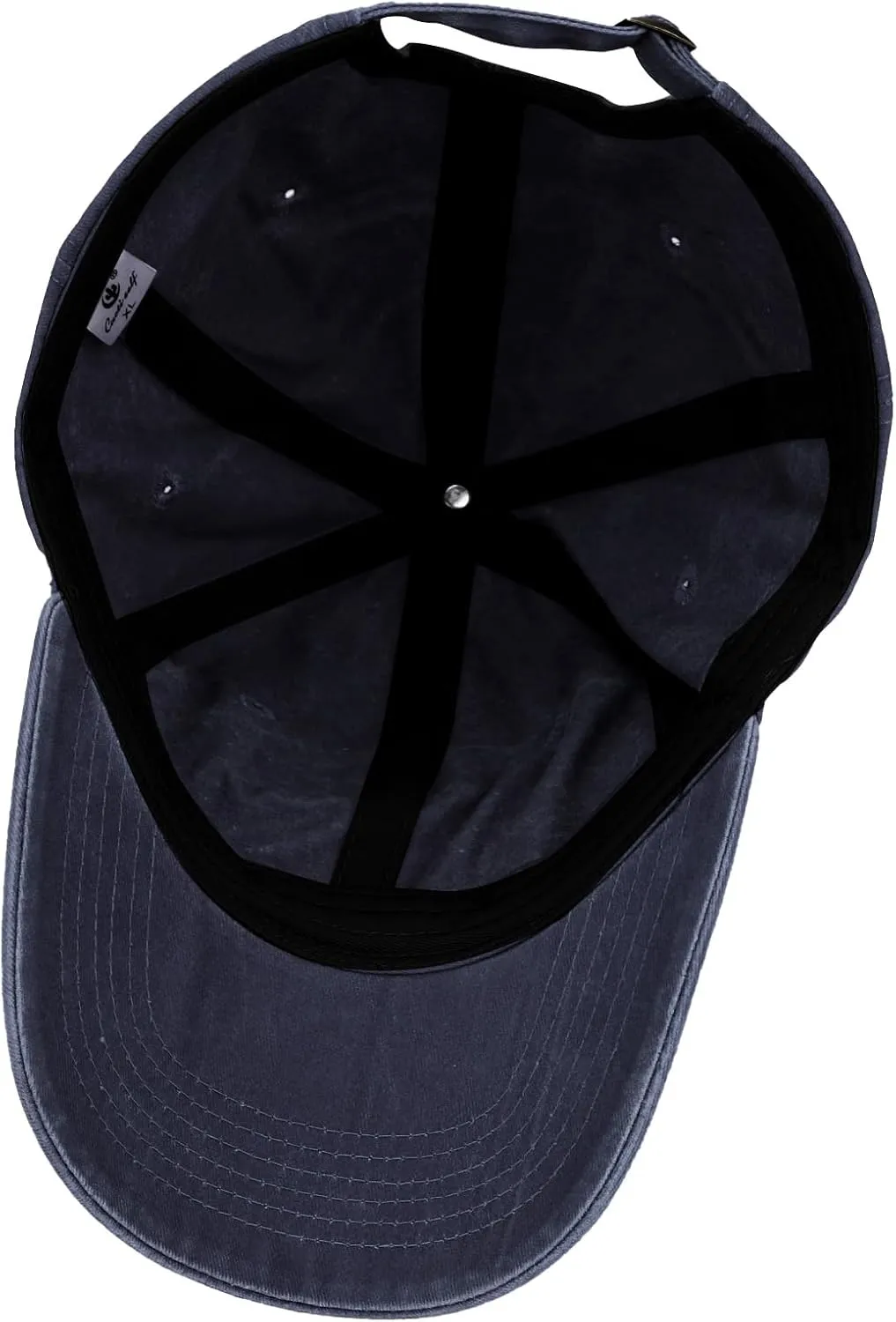 XXL Oversize Washed Denim Hats Baseball Cap for Big Heads Large Pigment Dyed Dad Hat Low Profile Sports Caps 23.5"-25.5"